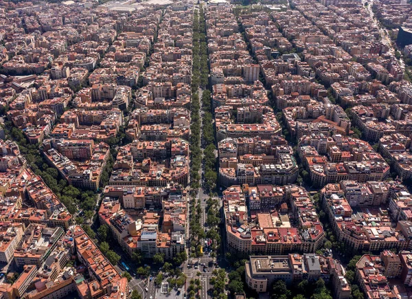 Ciudad Barcelona España Con Una Arquitectura Increíble Vista Aérea —  Fotos de Stock