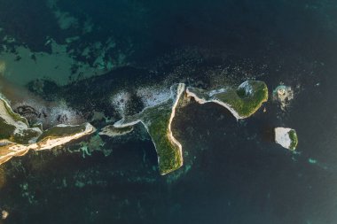 İngiltere 'deki Jurassic Sahili Hava Görüntüsü