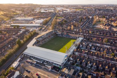 Luton Town Futbol Kulübü Kenilworth Yolu Stadyumu Hava Görüntüsü