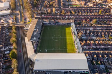 Luton Town Futbol Kulübü Kenilworth Yolu Stadyumu Hava Görüntüsü