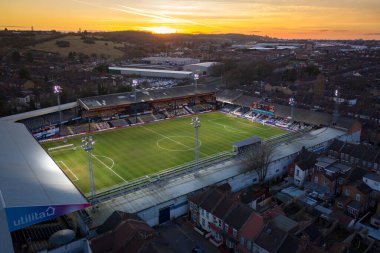 Luton Town Futbol Kulübü Kenilworth Yolu Stadyumu Hava Görüntüsü