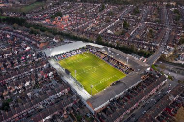 Luton Town Futbol Kulübü Kenilworth Yolu Stadyumu Hava Görüntüsü