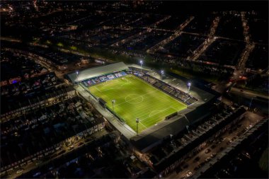 Luton Town Futbol Kulübü Kenilworth Yolu Stadyumu Hava Görüntüsü