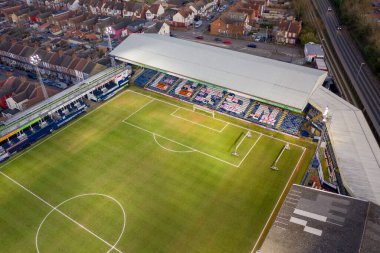 Luton Town Futbol Kulübü Kenilworth Yolu Stadyumu Hava Görüntüsü