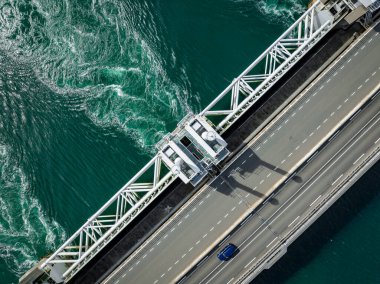 Hollanda 'da Fırtına Dalgası Bariyerinin Kuş Gözü Görüntüsü