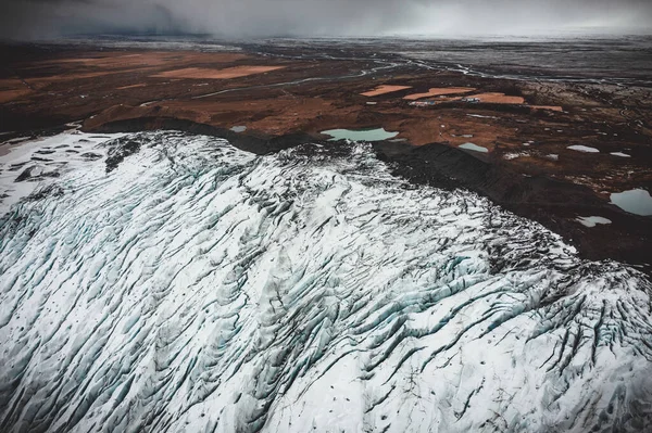 Παγετώνας Στην Ισλανδία Κατά Διάρκεια Του Χειμώνα — Φωτογραφία Αρχείου