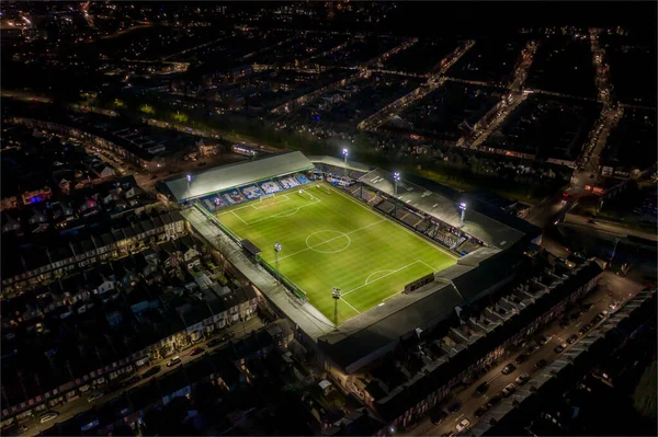 Luton Town Football Club Aerial View of Kenilworth Road Stadium