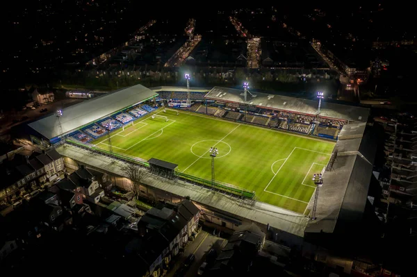 Luton Town Futbol Kulübü Kenilworth Yolu Stadyumu Hava Görüntüsü