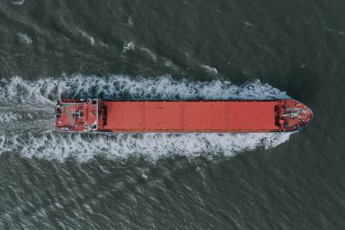 Toplu Taşıyıcı Kargo Gemisi Deniz Havacılığı Kuş Gözü Görünümü