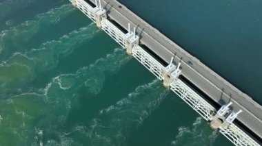 Doğu Scheldt Fırtına Dalgası Hava Bariyeri Görünümü