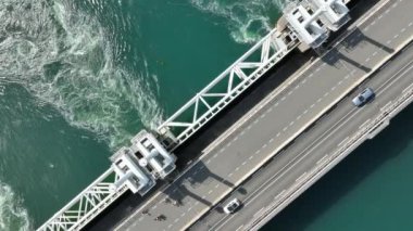 Hollanda 'da Fırtına Dalgası Bariyerinin Kuş Gözü Görüntüsü
