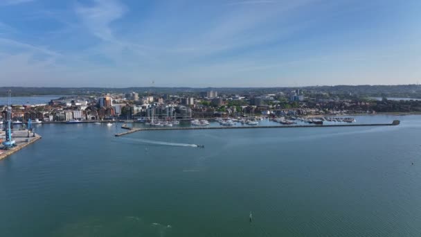 Poole Yacht Marina Quay Costa Sur Inglaterra — Vídeo de stock