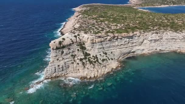 Isla Illa Conillera Frente Costa Oeste Ibiza — Vídeos de Stock