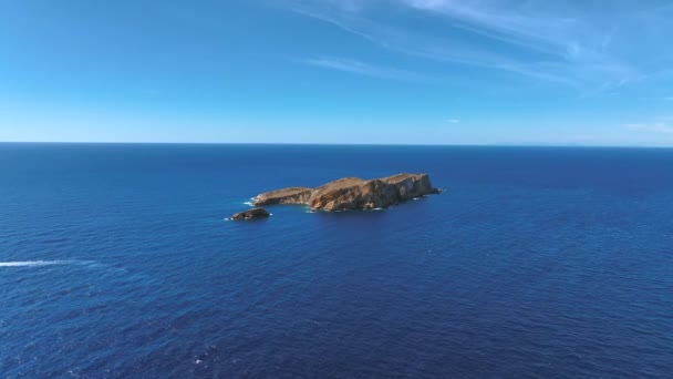 Ilhas Costa Oeste Ibiza Durante Verão — Vídeo de Stock
