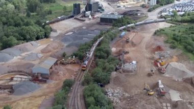 Kargo Treni Asfalt İşleme Tesisinde Durdu