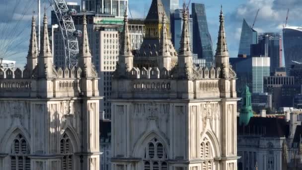 Big Ben Elizabeth Tower Marco Icônico Londres Capital Inglaterra — Vídeo de Stock