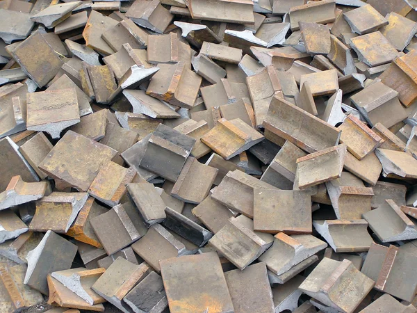 Pile of scrap metal materials — Stock Photo, Image