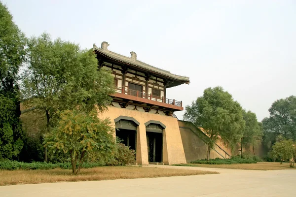 Paisaje de arquitectura antigua china — Foto de Stock