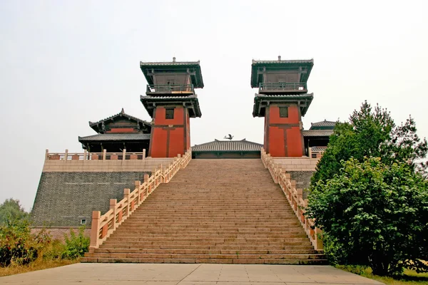 Čínské starověké architektury krajiny — Stock fotografie