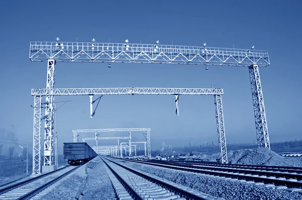 Railway transportation artery in north China — Stock Photo, Image