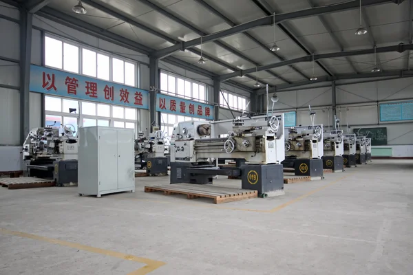 Machine equipment in a workshop in a factory — Stock Photo, Image