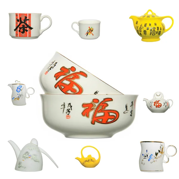 Ikona produktów chińskich ceramiki — Zdjęcie stockowe