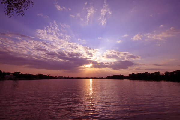 красивые облака вечером
