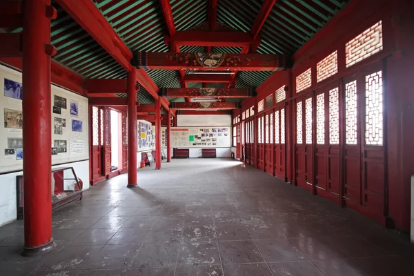 Traditional Chinese architectural style temple interior architec — Stock Photo, Image