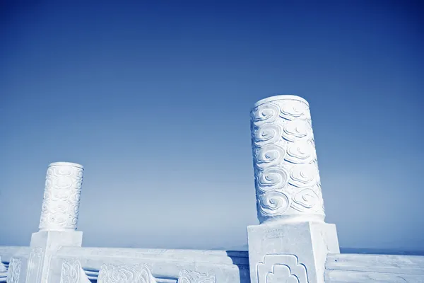 Trabajos de piedra de mármol blanco — Foto de Stock