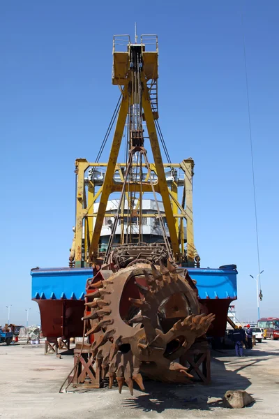 Cutter suction dredger — Stock Photo, Image