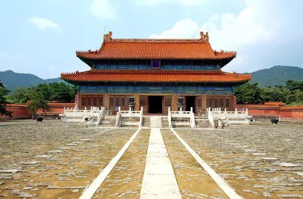Arquitetura da paisagem antiga china — Fotografia de Stock