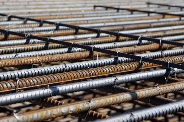 Barras de aço materiais de construção — Fotografia de Stock