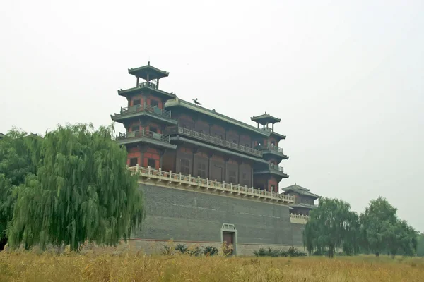 Paisaje de arquitectura antigua china —  Fotos de Stock