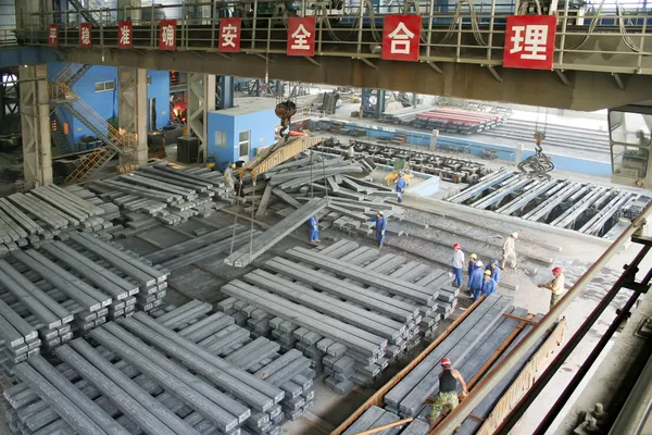 Azienda siderurgica officina di produzione — Foto Stock