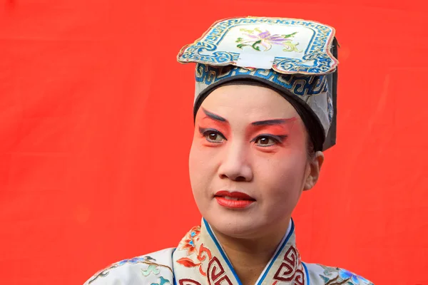 Backstage makeup opera actress — Stock Photo, Image