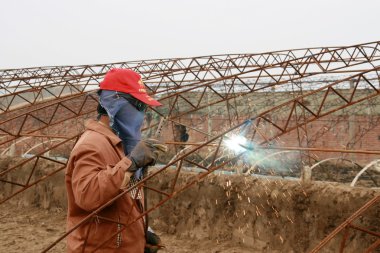 bir işçi sebze seralar, Çin kaynak