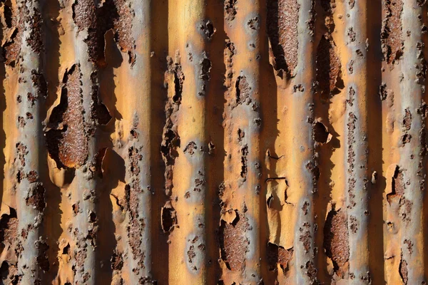 Rusty waveform iron plate — Stock Photo, Image