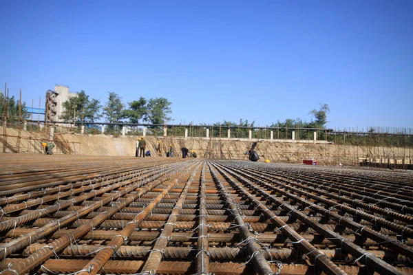 Versterking stof bouw sit — Stockfoto