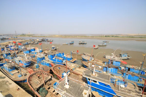 Ships in the fishing port terminal — Stock Photo, Image