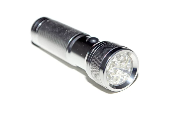 Metal flashlight — Stock Photo, Image