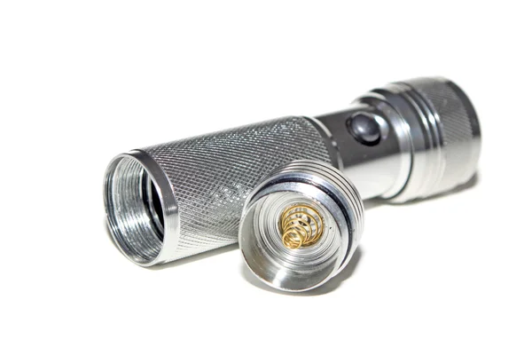 Metal flashlight — Stock Photo, Image