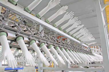 línea de producción de acrilonitrilo-butadieno-guantes