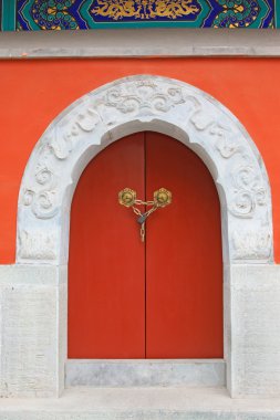 eski yaz Sarayı zhengjue Tapınağı yan hall kapıda ru