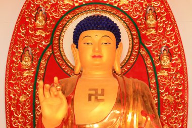 canlı bodhisattva heykel bir tapınak