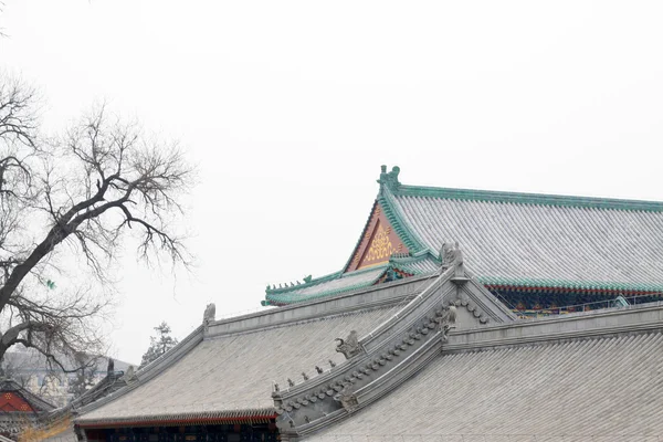 La gronda paesaggio architettura nel tempio Zhengjue in Old s — Foto Stock