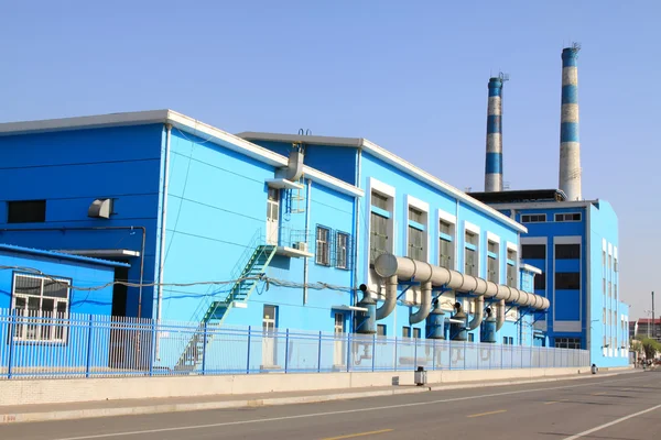 Productie fabrieksgebouw buitenkant in china — Stockfoto