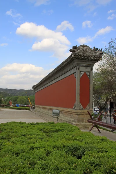 Τοίχο στον κήπο αρχαία κινεζική — Φωτογραφία Αρχείου