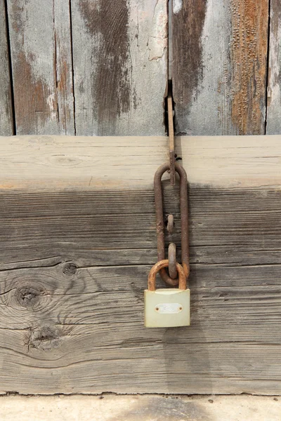 Vintage door lock in a house — Stock Photo, Image