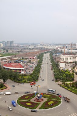 Şehir sokak trafik daire