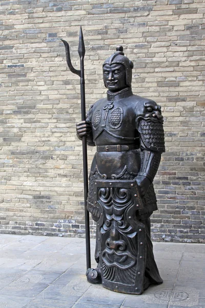 Escultura de soldados en un lugar pintoresco, el norte de China — Foto de Stock